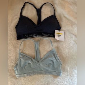Calvin Klein bralettes- size medium